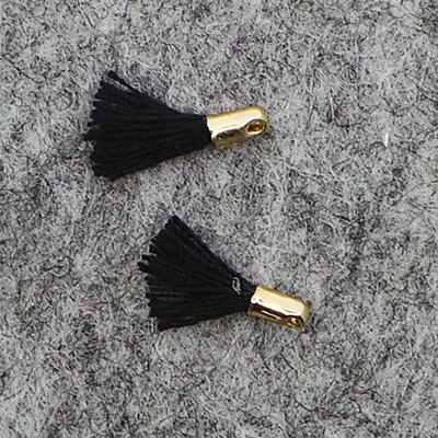 CH43181 Textile Tassels with Cap  For Jewellery 12mm//3Pcs/   , Cotton  ,Material ,, (14 10) ()