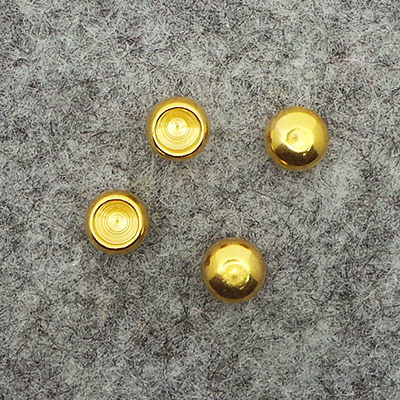 CH43448 Μεταλλικοί ακροδέκτες για κορδόνια  Για κόσμημα 8X5mm/10Τεμ. Επίχρυσο Χρώμα,   ,Συνθεση , (14 6) (8gr) ()