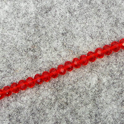 CH43520 RONDELLE FACETED GLASS BEADS ,FOR JEWELLERY 8X6MM/70PCS/ RED COLOR, ,MATERIAL GLASS,,BEADS (-1 1) ()