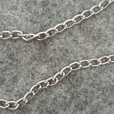 CH43621 ALUMINUM CHAINS  FOR HANDBAGS 8X5MM/1.25METERS/   SILVER PLATED COLOR,   ,MATERIAL ,, (-4 0) ()