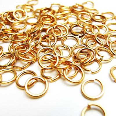 CH43774 Μεταλλικά Κρικάκια ανοικτά Για κόσμημα 10X1mm/36Τεμ. Επίχρυσο Χρώμα, 1.00mm Πάχος ,Συνθεση , (16 0) (14gr) ()
