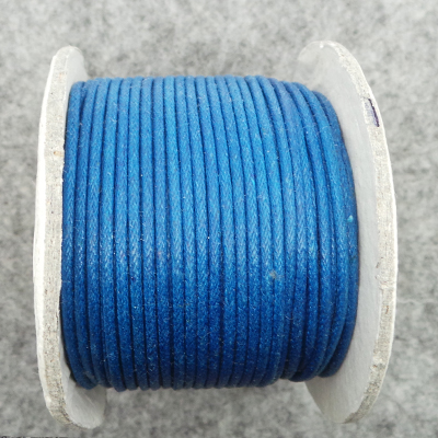 CH44628 Κορδόνια Κηρόσπαγγος στρόγγυλα Για κόσμημα 1.5mm/~25Μέτρ. Μπλέ Χρώμα, ,Συνθεση , (231 50) (gr) ()