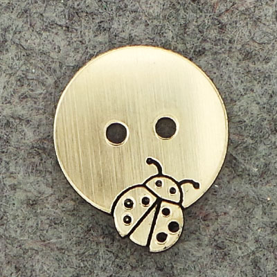 CH45324 Μαρτάκια Ακρυλικά στρόγγυλο ,21mm/1Τεμ. ,Χρυσό Καθρέφτης,Με Πασχαλίτσες (1 0) (gr) ()