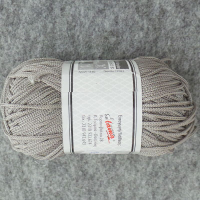CH45570 LAMA 100gr  FOR HANDBAGS 100gr/140Meters/  (Lama) 546-GREY, 100% Polypropylene  ,Material 100% Polypropylene,ALL SEASONS, (80 20) ()