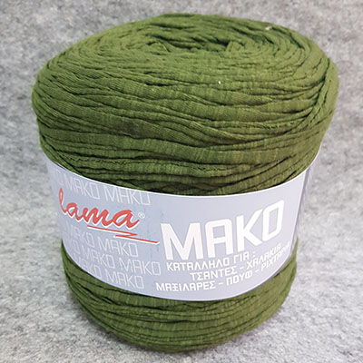 CH45610 LAMA MAKO YARN FOR HANDBAGS 700gr/130Meters/ (Lama) ARMY GREEN COLOR COLOR, COTTON ,Material ,ALL SEASONS, (-2 0) ()