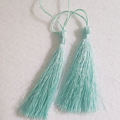 CH45721 Tassels Polyester 80cm/5Pcs Mint Color For Jewelery/Decoration  (27 30) ()