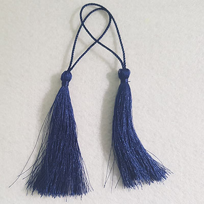 CH45725  Φούντες με θηλιά Πολυεστερικά 80cm/5Τεμ. Μπλέ ΝΑΥΤΙΚΟ Χρώμα Για Κόσμημα/Διασκόσμηση (0 2) (10gr) ()