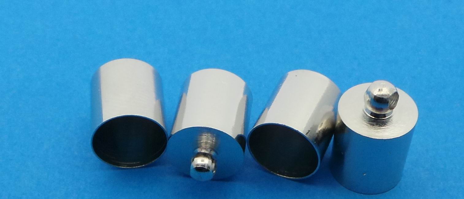 CH45745 Μεταλλικοί ακροδέκτες για κορδόνια Για Κόσμημα/Διασκόσμηση 11mm//Ø10mm/10Τεμ. Μεταλλικό Χρώμα, Με Κρίκο ,Συνθεση Μπρούντζος,Κρεμαστά (16 13) (13gr) ()