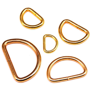 CH46087 Μεταλλικά κρικάκια/D-Rings για ιμάντες  Για Ιμάντες/Τσάντες 14X10mm/Ø10mm/20Τεμ. Επίχρυσο Χρώμα, Ανοικτά  ,Συνθεση Σίδηρο,Είδη ραπτικής, (77 19) (15gr) ()