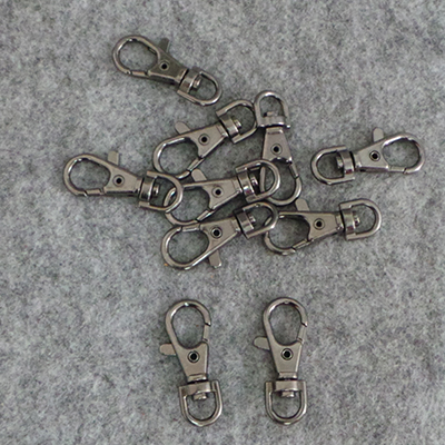 CH46645 HANDBAG SWIVEL CLASPS ,FOR HANDBAGS 38X7MM/10PCS/ BLACK NICKEL COLOR, BELT BUCKLES  ,MATERIAL ,, (-1 0) ()