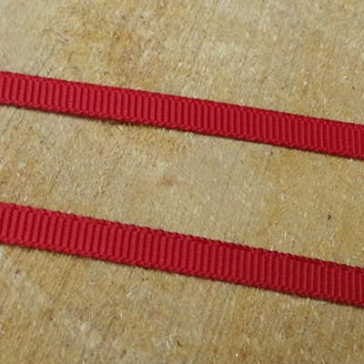 CH48587 PACKAGING RIBBON GROSGRAIN, ,6MM/91METERS ,RED COLOR (1 0) ()