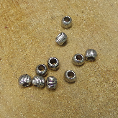 CH49089 METAL ROUND BEADS ,FOR DECORATION 8MM/30PCS/ PLATINUM COLOR, ,MATERIAL ,,BEADS (15 0) ()