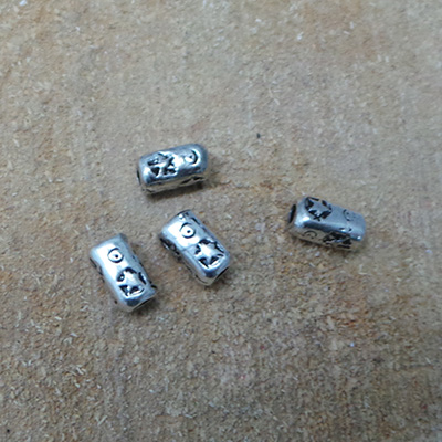 CH49105 METAL SPACER BEADS FOR JEWELLERY 5X8mm/10Pcs/ PLATINUM COLOR, ,Material ,BEADS (36 0) ()
