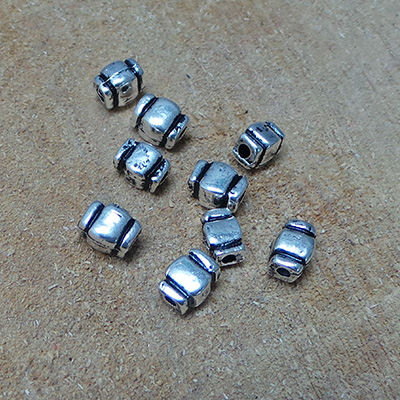 CH49106 METAL SPACER BEADS FOR JEWELLERY 7mm//10Pcs/ PLATINUM COLOR, ,Material ,BEADS (13 0) ()
