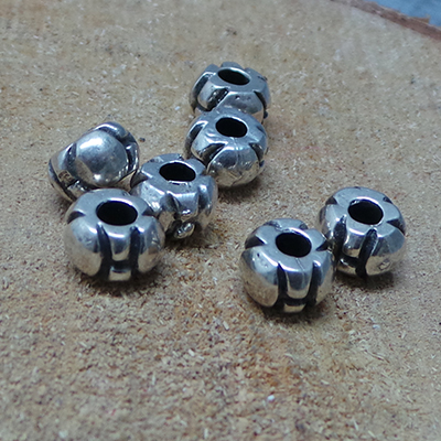 CH49134 CYLINDER SHAPE METAL BEADS ,FOR JEWELERY/PATERIMI/MPEGLERIA 8X5MM/10PCS//Ø3MM ANTIQUE COLOR, ,MATERIAL ,,BEADS (1 0) ()