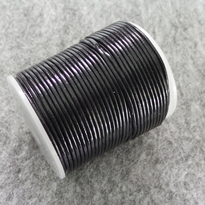 CH49324 NATURAL LEATHER CORDS  FOR JEWELLERY 1MM/25METERS/   BLACK COLOR,   ,MATERIAL ,, (5 0) ()