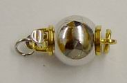 CH4955 Metal Clasps ,For Jewellery 8mm//1Pcs/ Platinum color,   ,Material ,, (66 10) ()