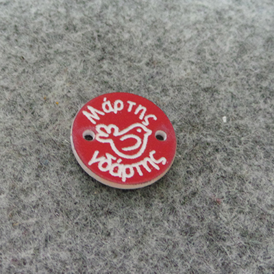 CH49624 Acrylic martakia  21mm/1Pcs Red Color For Jewellery Martakia Links  (25 18) ()