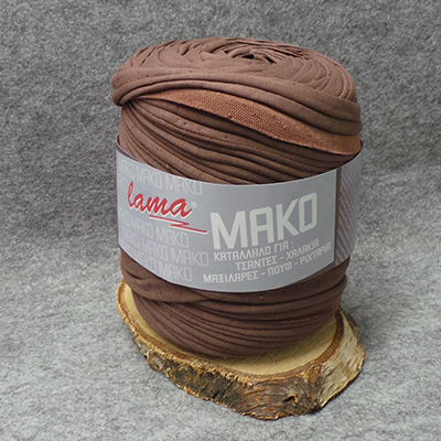 CH50079 LAMA MAKO YARN  FOR HANDBAGS 700gr/130Meters/  (Lama) BROWN COLOR, COTTON  ,Material ,ALL SEASONS, (0 0) ()