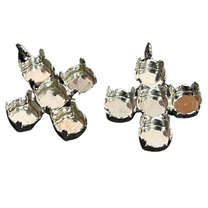 CH5012 Σταυροί Μεταλλικός Φιγούρα/Καστόνια ,25X25mm/1Τεμ. ,Αντικέ Χρώμα,Χωρίς Στρασάκια (72 10) (gr) ()