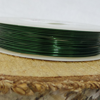 CH50222 Jewellery Wire Metal Round Shape,Thickness 0.6mm ,0,6mm/22gauge/5Meters ,Green Color (1 0) ()