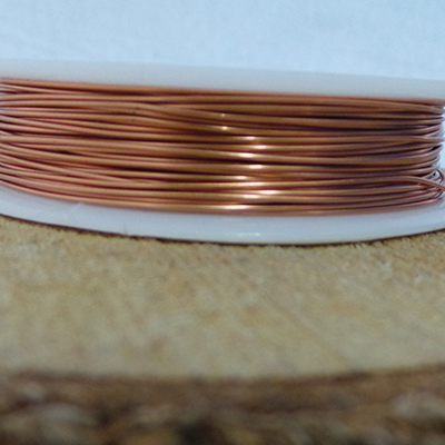 CH50224 Copper Wire ,For Jewellery 0,6mm//5Meters//22gauge Bronze Color, 0.6mm Thickness  ,Material Copper,, (9 10) ()