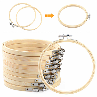 CH50804 Cross stitch hoop ring wooden round shape, ,23cm/ø18cm/1pcs ,natural color (0 0)
