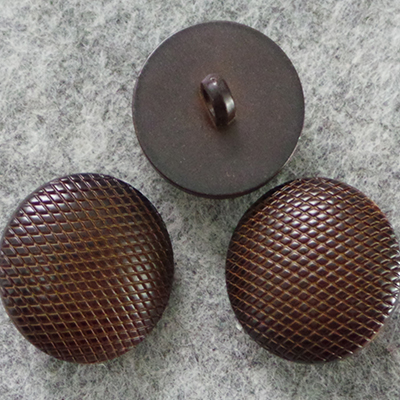 CH50809 Accessories buttons acrylic,with loop ,25mm/2pcs ,brown color (0 0)