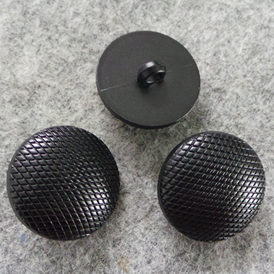 CH50810 Accessories buttons acrylic,with loop ,25mm/2pcs ,black color (0 0)