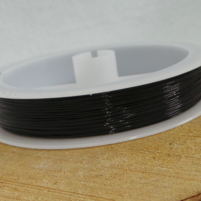 CH50897 Stainless steel plastic coated wire  0,38mm/100meters black color,   ,material ,, (0 0)