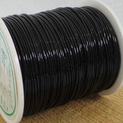 CH50922 Jewellery wire metal round shape,thickness 0.6mm ,0,6mm/22gauge/100meters ,black color (0 0)