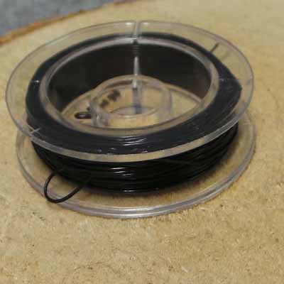 CH51012 Jewellery Wire Fishing Wire Stretch,Thickness 0.6mm ,0,6mm/10Meters ,Black Color (23 13) ()