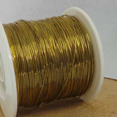 CH51112 Jewellery wire metal gold plated color 0,6mm/24gauge/400pcs (0 0)