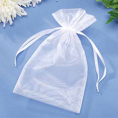 CH51279 Organza pouches for gifts for gifts 16x12cm/50pcs white color,   ,material ,, (50 0)