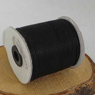 CH51370 Cords Waxed Cotton Cord Per Meter,Cotton ,1,5mm/100Meters ,Black Color (2 0) ()