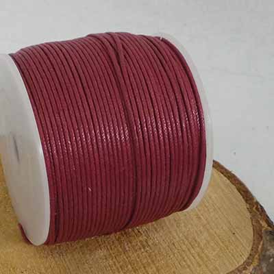 CH51393 Cords Waxed Cotton Cord Per Meter,Cotton ,1,5mm/100Meters ,Brown Color (2 26) ()