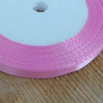 CH51551 Packaging ribbon satin ribbons,no filter ,6mm/23meters,pink color (0 0)