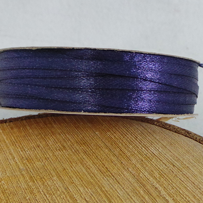CH51583 Packaging ribbon satin ribbons,no filter ,3mm/91meters,navy blue color (0 0)