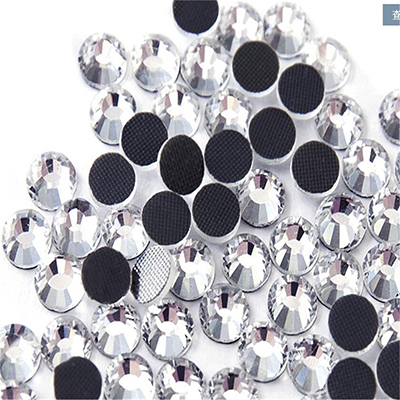 CH52266 Glass hotfix rhinestones 4mm/1440pcs silver plated color (0 0)