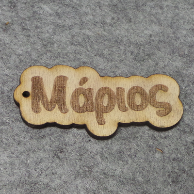 CH52384 Engraved wooden names ,for decoration 70x30mm/1pcs/ natural color,laser cut marios  ,material ,,charms (0 0)