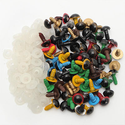 CH52713 Baby doll accessories doll safety eyes round shape,safety eyes ,10mm/10pcs ,multicolor (0 0)