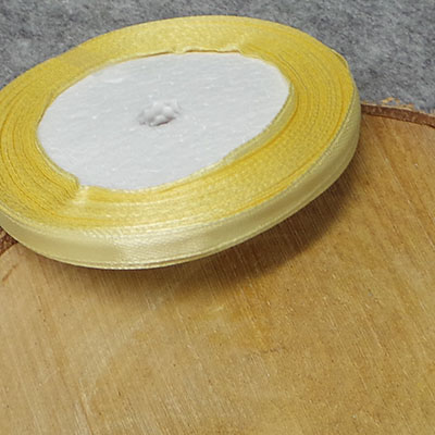 CH53330 Satin ribbon  6mm/23meters beige color for decoration packaging (0 0)
