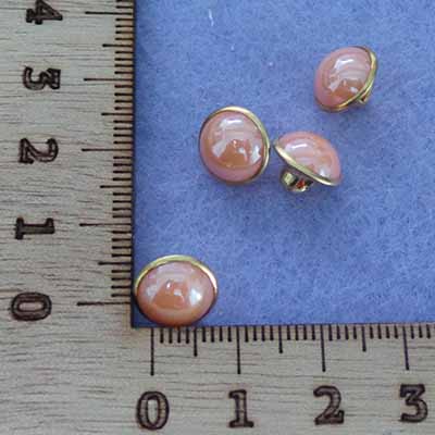 CH53658 Accessories buttons acrylic,with pearls ,10mm/5pcs , (0 0)