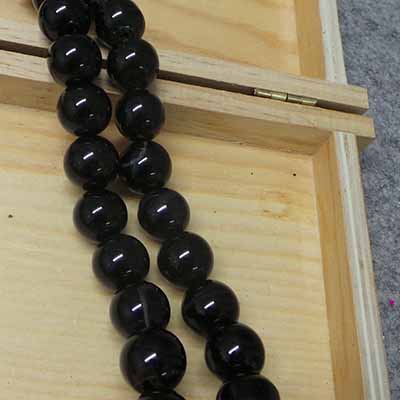 CH53916 Natural agate round beads  for jewellery 14mm/28pcs/   black color,   ,material ,, (0 0)