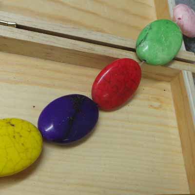 CH53935 ΦΥΣΙΚΟΣ ΧΑΟΛΙΤΗΣ ΟΒΑΛ  ΓΙΑ ΚΟΣΜΗΜΑ 25X18mm/16Τεμ.   ΠΟΛΥΧΡΩΜΑ,   ,ΣΥΝΘΕΣΗ , (1 0) (gr) ()