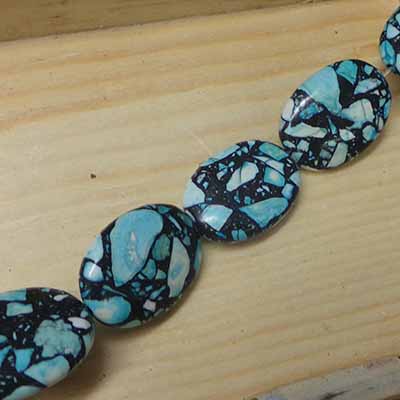 CH53938 ΦΥΣΙΚΟΣ ΧΑΟΛΙΤΗΣ ΟΒΑΛ  ΓΙΑ ΚΟΣΜΗΜΑ 24X17mm/16Τεμ.   ΠΟΛΥΧΡΩΜΑ,   ,ΣΥΝΘΕΣΗ , (7 5) (gr) ()