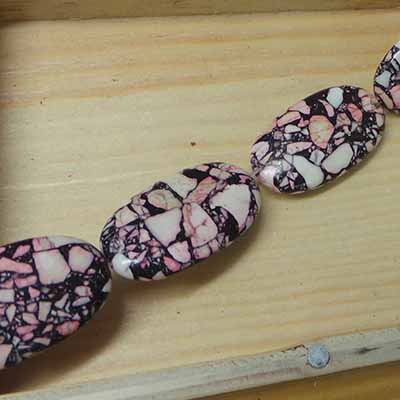 CH53940 ΦΥΣΙΚΟΣ ΧΑΟΛΙΤΗΣ ΟΒΑΛ  ΓΙΑ ΚΟΣΜΗΜΑ 35X20mm/12Τεμ.   ΠΟΛΥΧΡΩΜΑ,   ,ΣΥΝΘΕΣΗ , (21 5) (102gr) ()