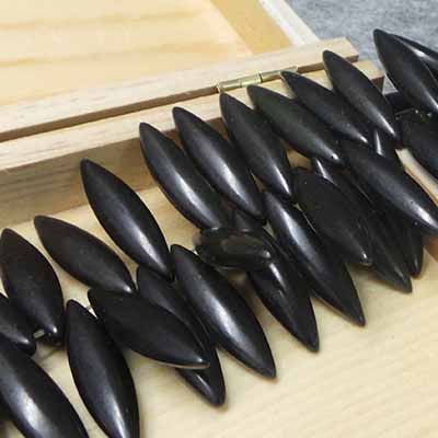 CH53949 SYNTHETIC HOWLIGHT STICKS  FOR JEWELLERY 30X8mm/100Pcs/   BLACK COLOR,   ,Material ,, (7 8) ()