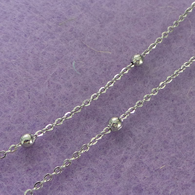 CH54043 Ατσαλινες αλυσιδες με το μετρο cable 2×1,5mm/1μετρ. ατσαλινο χρωμα (0 0)