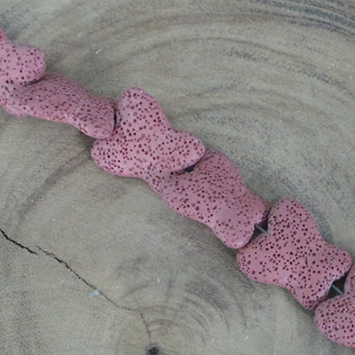 CH54065 Natural Lava Butterfly Beads ,For Jewellery 26X28mm/15Pcs/ Bronze Color,   ,Material Synthetic Lava Rock,Summer,Beads (10 6) ()